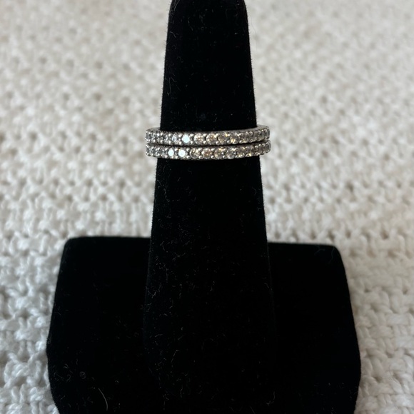 Judith Ripken silver stack rings - Picture 1 of 4